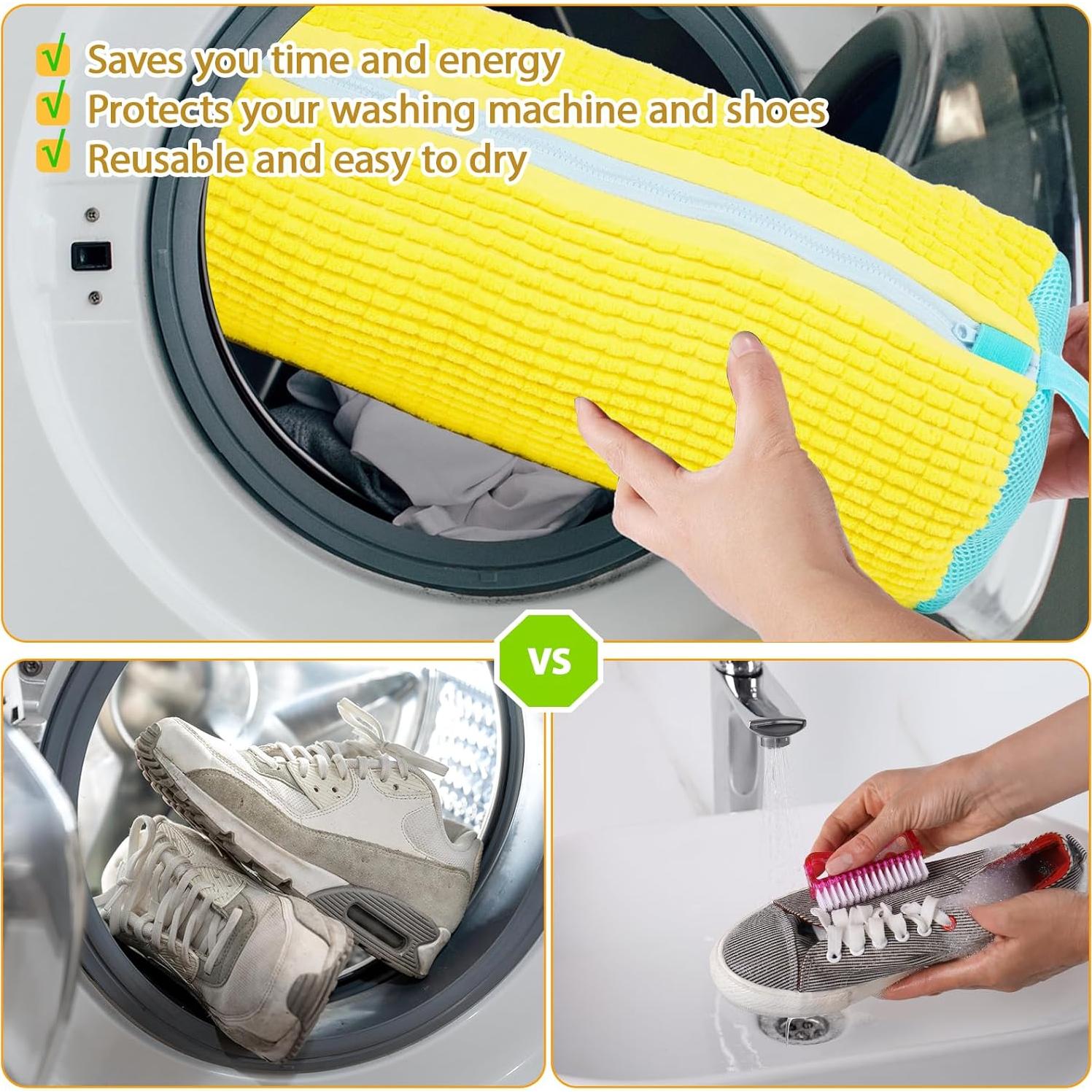 Bolsa de Lavado de Zapatos KRYVONTA 2 Piezas Reutilizable 38.9x18.5cm