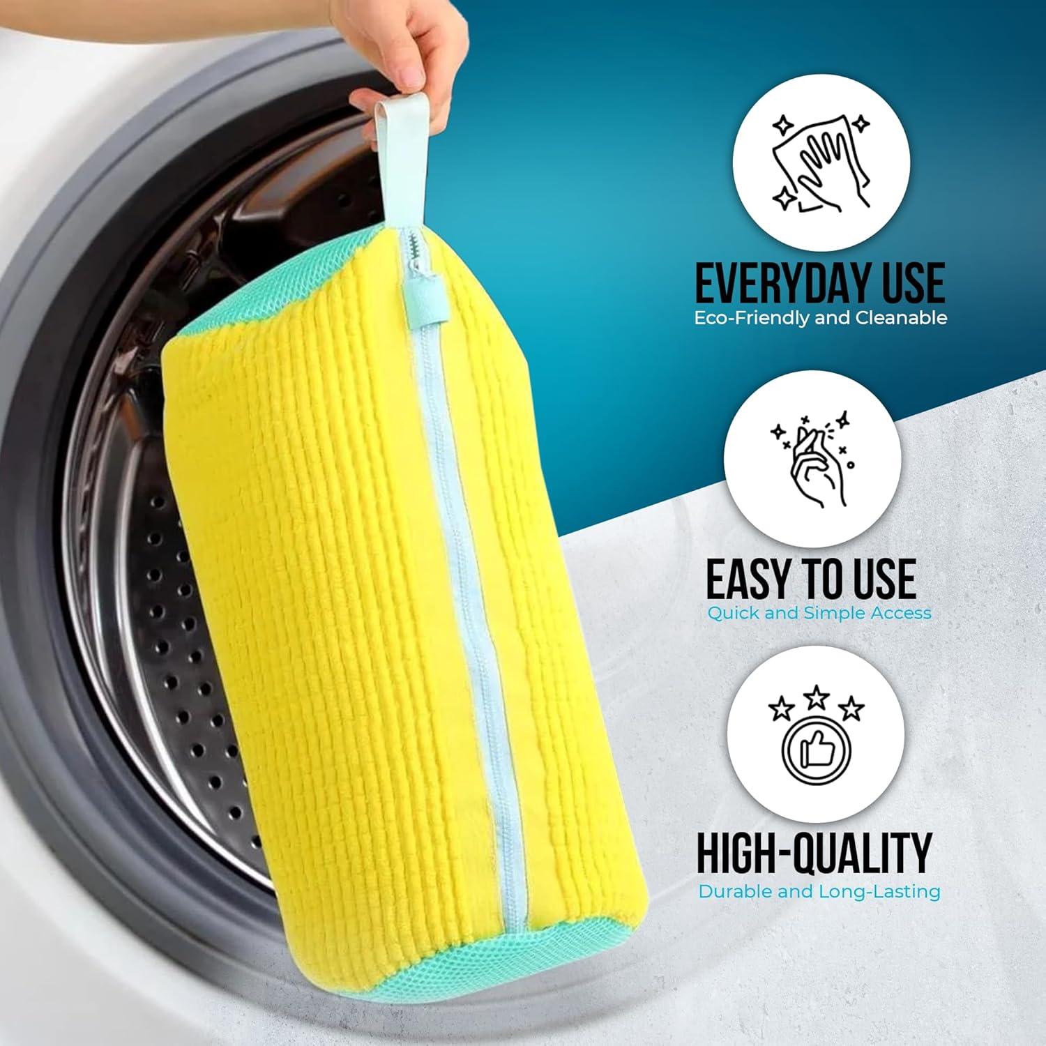 Bolsa de Lavado de Zapatos SELLZA - 2 Piezas Amarillo 37.6x18.8cm