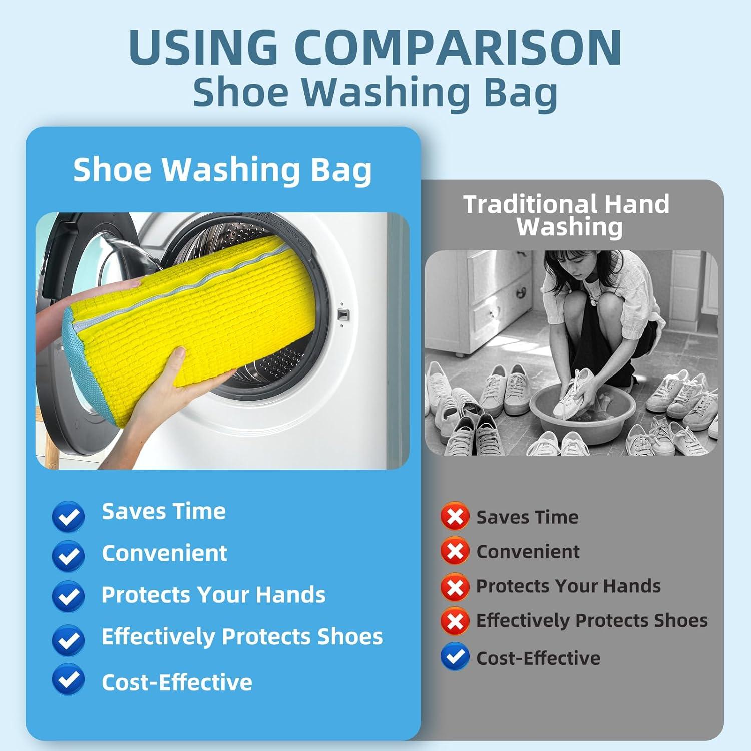 Bolsa de Lavado de Zapatos MJOLLYGLOBE 2 Piezas 39x19 cm