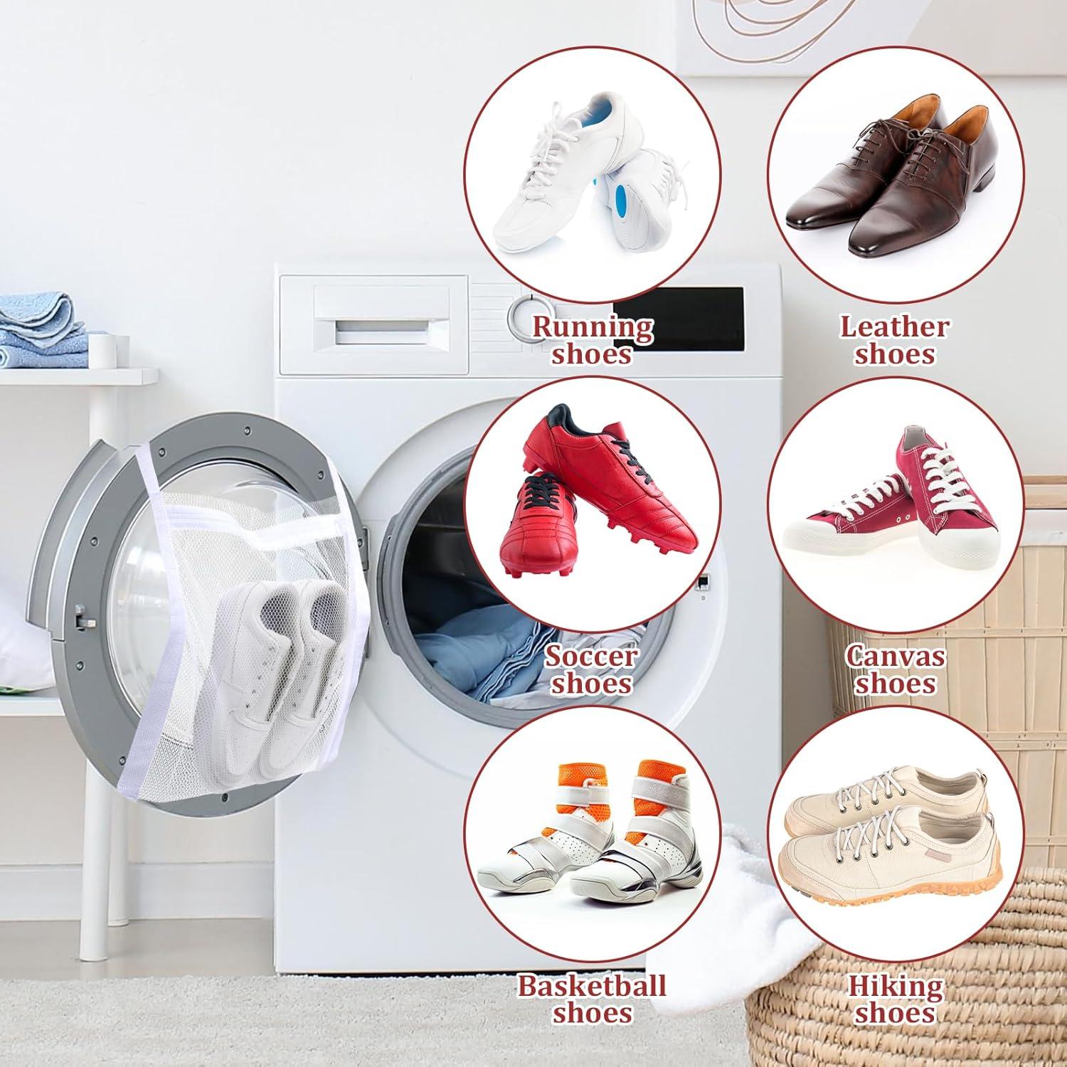 Bolsa de Malla para Lavar y Secar Zapatos Piriuuo 44.5x36cm