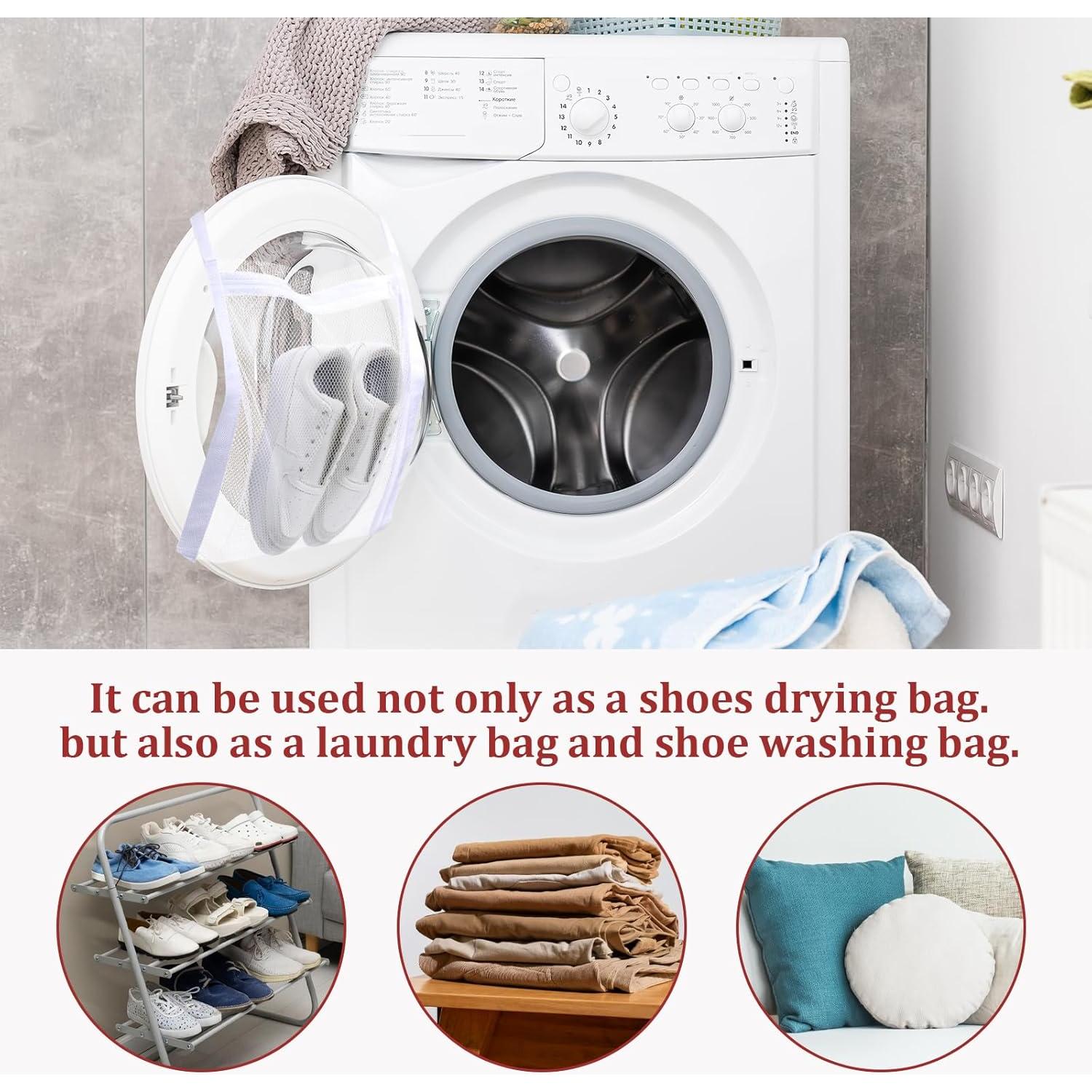 Bolsa de Malla para Lavar y Secar Zapatos Piriuuo 44.5x36cm