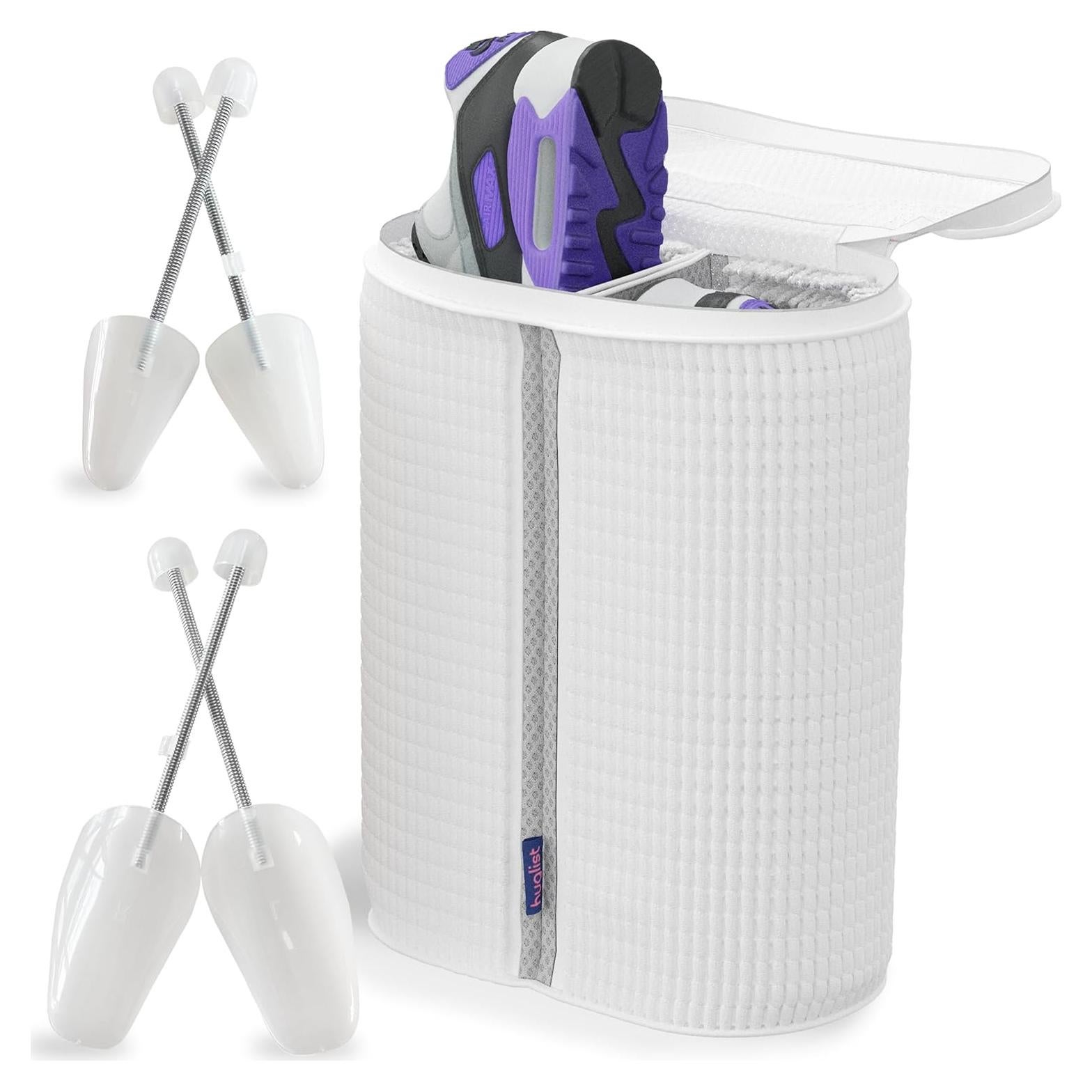 Bolsa Doble para Lavado de Zapatos HugList - Fibra Suave, 38x30cm