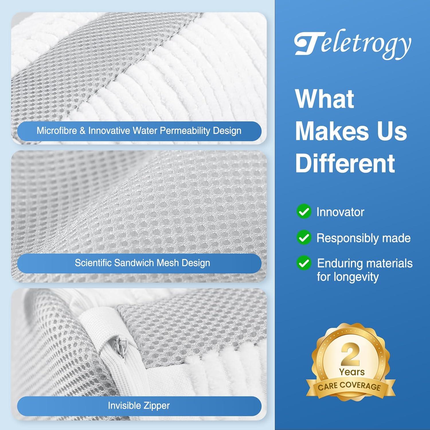 Bolsa de Lavado de Zapatos Teletrogy 2PCS Reutilizables 33cm