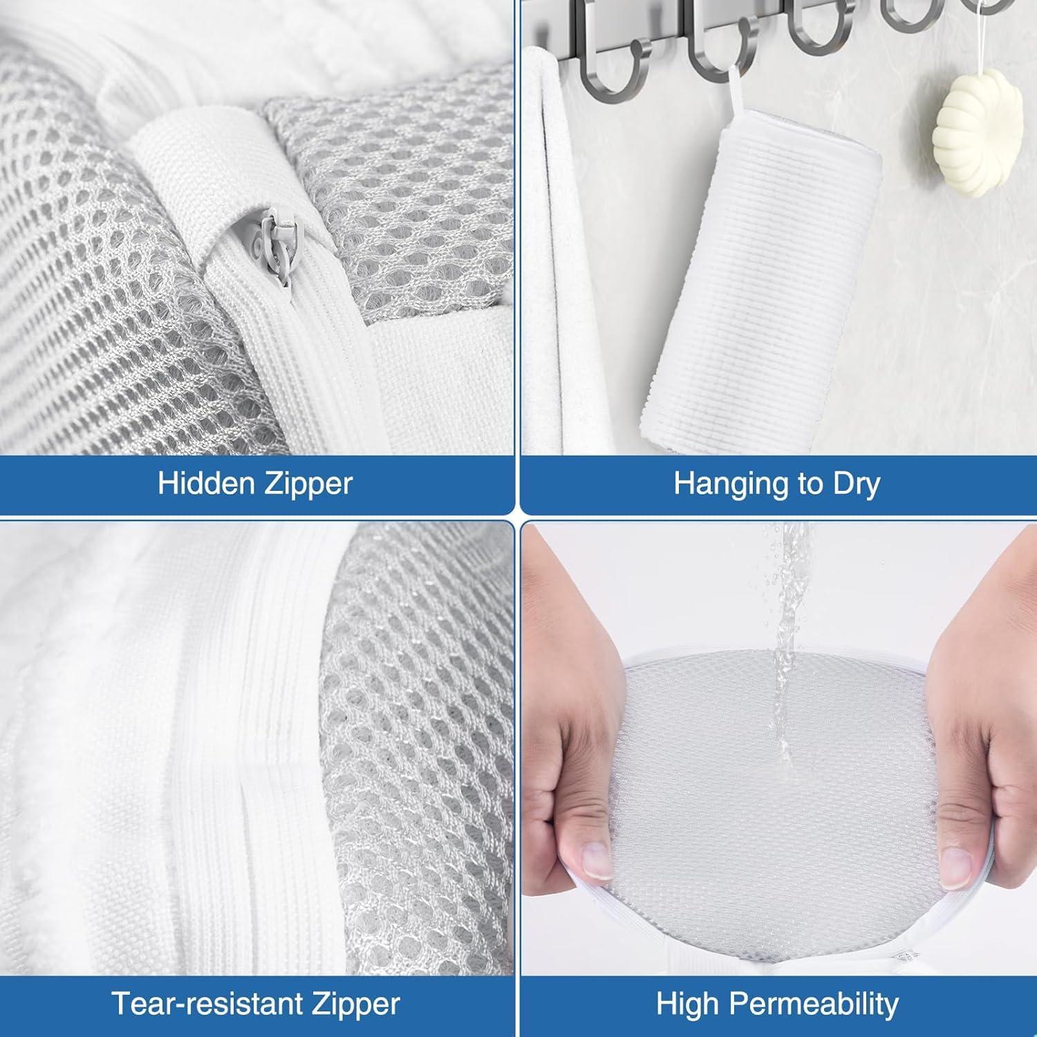 Bolsa de Lavado de Zapatos Teletrogy 2PCS Reutilizables 33cm