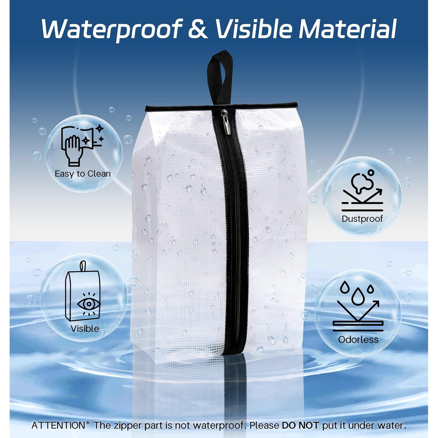 Bolsas de Zapatos Impermeables MISSLO 4 Pack XXL 43x23cm