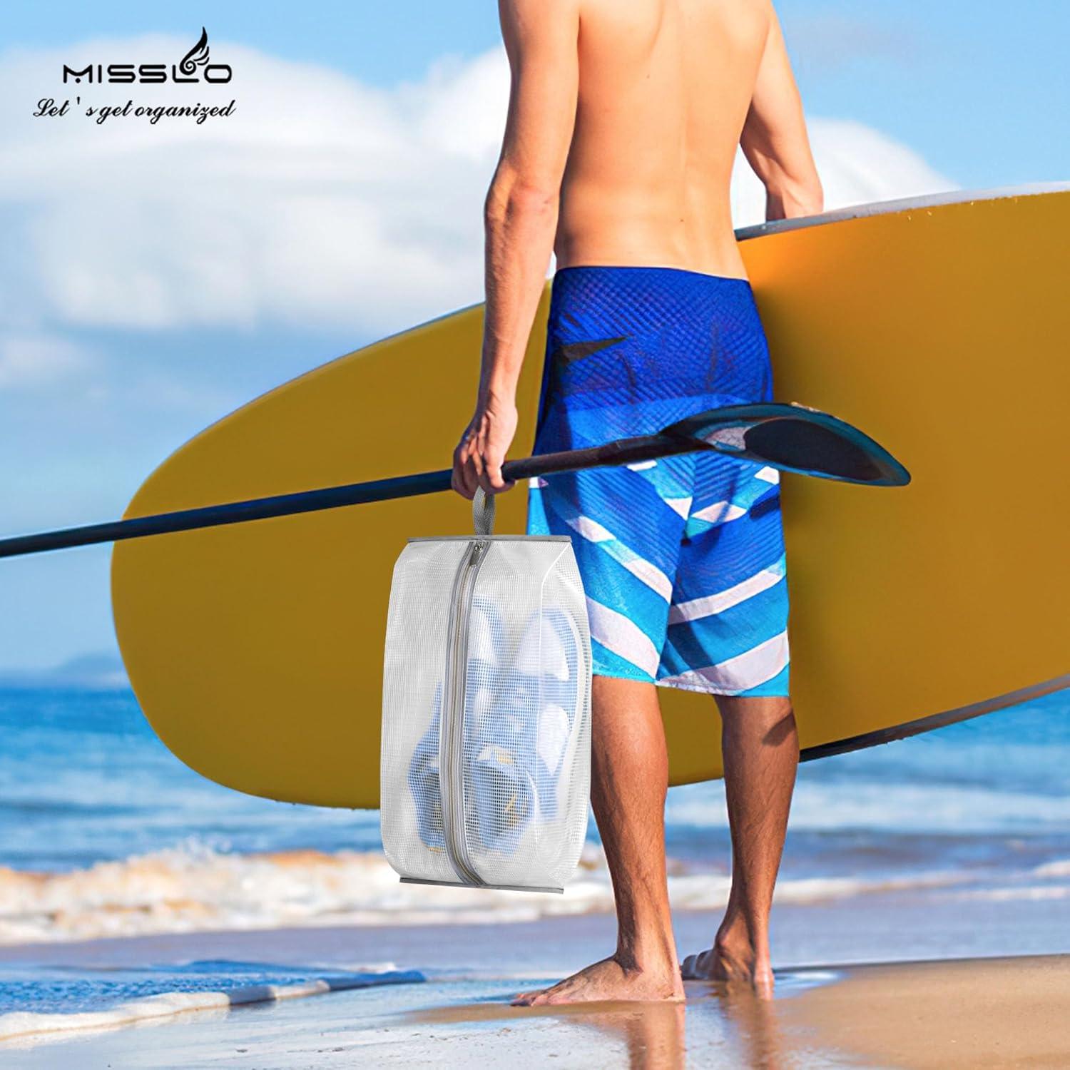 Bolsas de Zapatos Impermeables MISSLO 4 Pack XXL 43x23cm