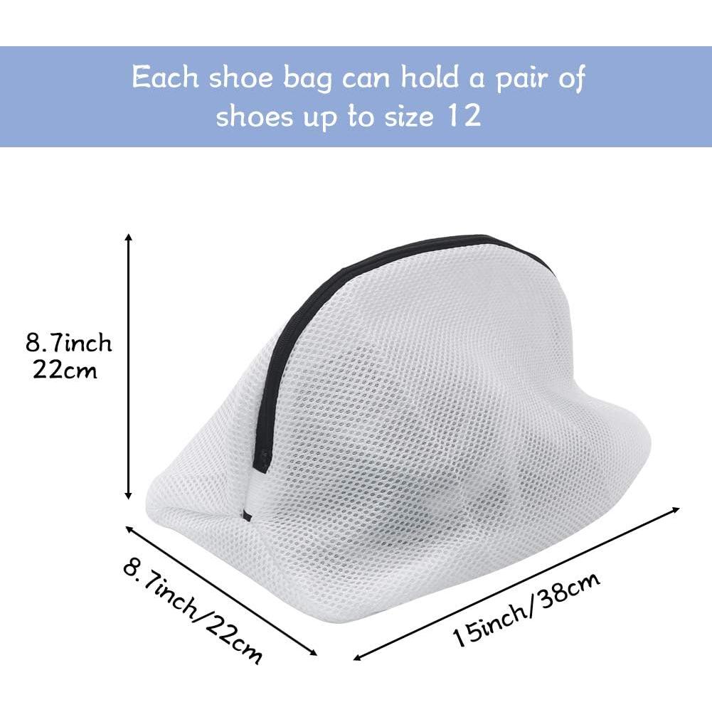 Bolsas de Lavado de Zapatos Tenn Well - 3 Piezas, Malla 38.1x22.1cm