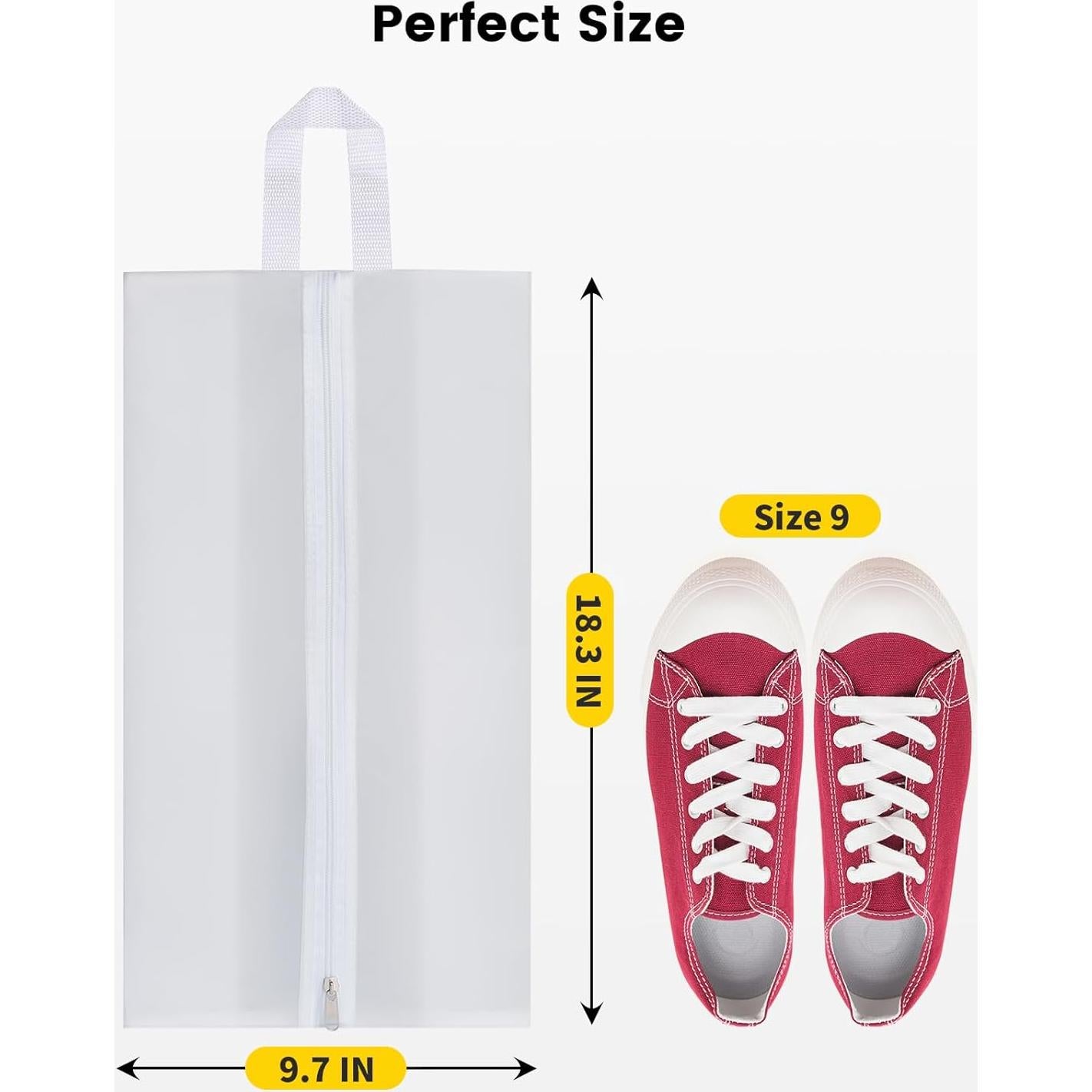 Bolsas para zapatos Vorspack grandes - 4 organizadores transparentes