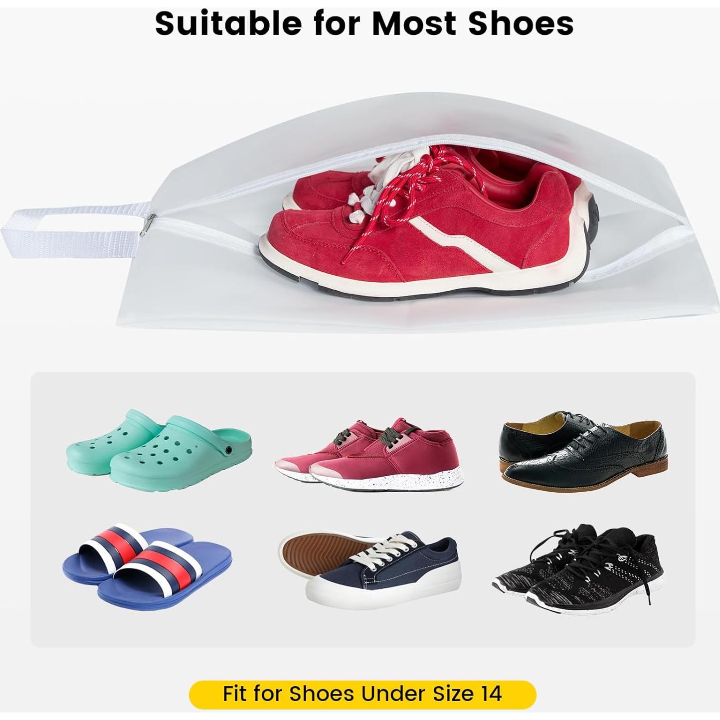 Bolsas para zapatos Vorspack grandes - 4 organizadores transparentes