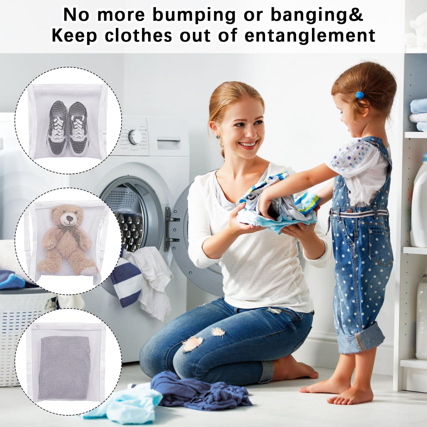 Paquete de 2 bolsas secadoras AYZTKUX 41.4x41.4 cm malla