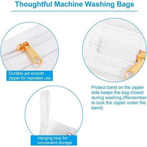 Bolsas de Lavandería GOGOODA 2 Piezas Malla Fina 50.8x40.6cm