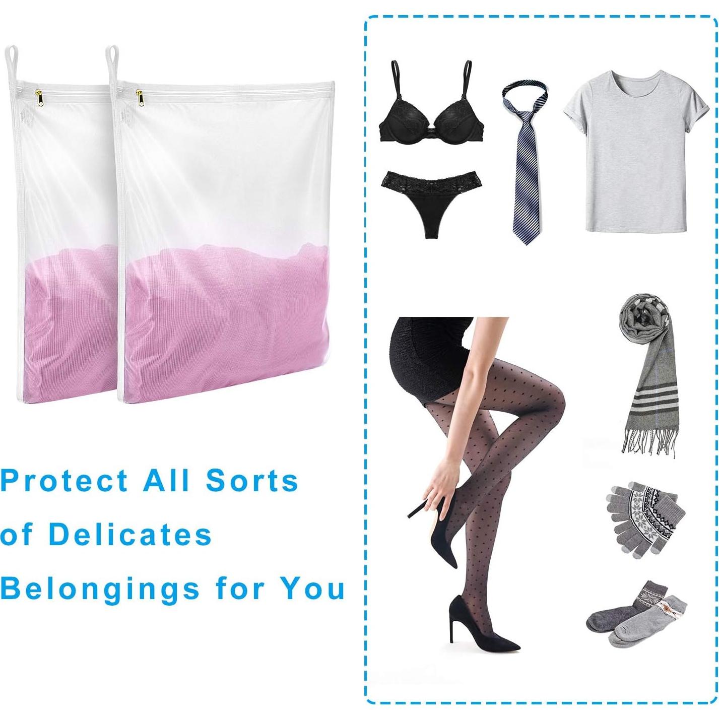 Bolsas de Lavandería GOGOODA 2 Piezas Malla Fina 50.8x40.6cm