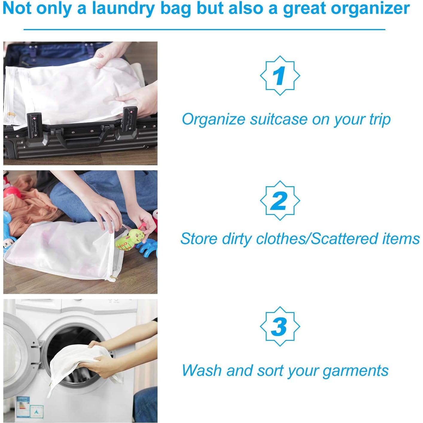 Bolsas de Lavandería GOGOODA 2 Piezas Malla Fina 50.8x40.6cm