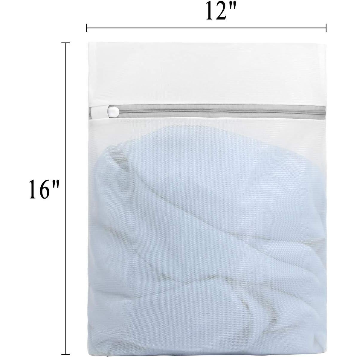 3 Bolsas de Lavandería de Malla Fina Muchfun 30x40 cm Duraderas