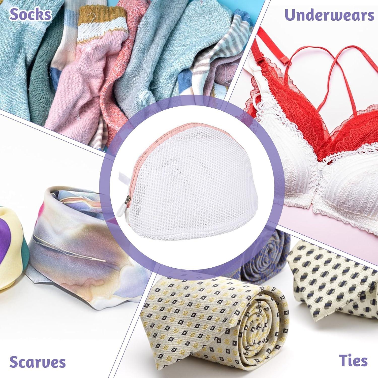 Giantree 3 Bolsas de Lavado para Sujetadores Rosa 18x16cm