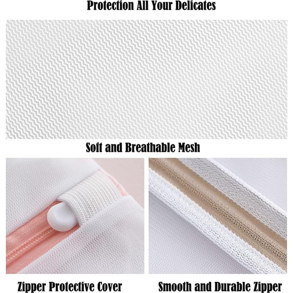 Juego de 4 Bolsas de Lavandería de Malla Xducom - Delicados