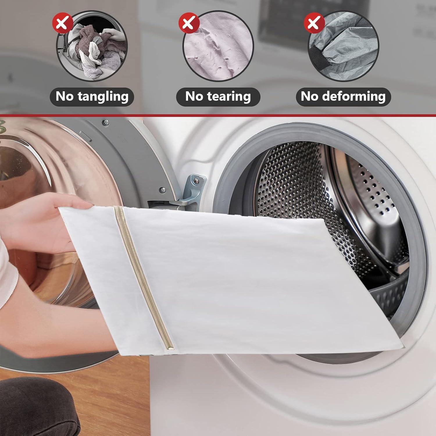 Juego de 4 Bolsas de Lavandería de Malla Xducom - Delicados