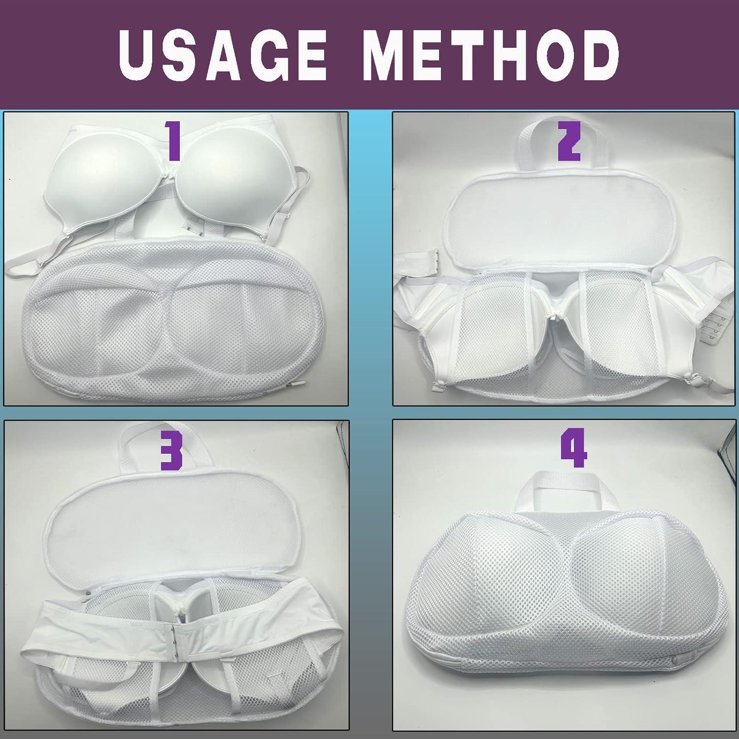 Bolsas de Lavado de Sujetadores ZKDYNJ 2 Pzs Blanco XXL