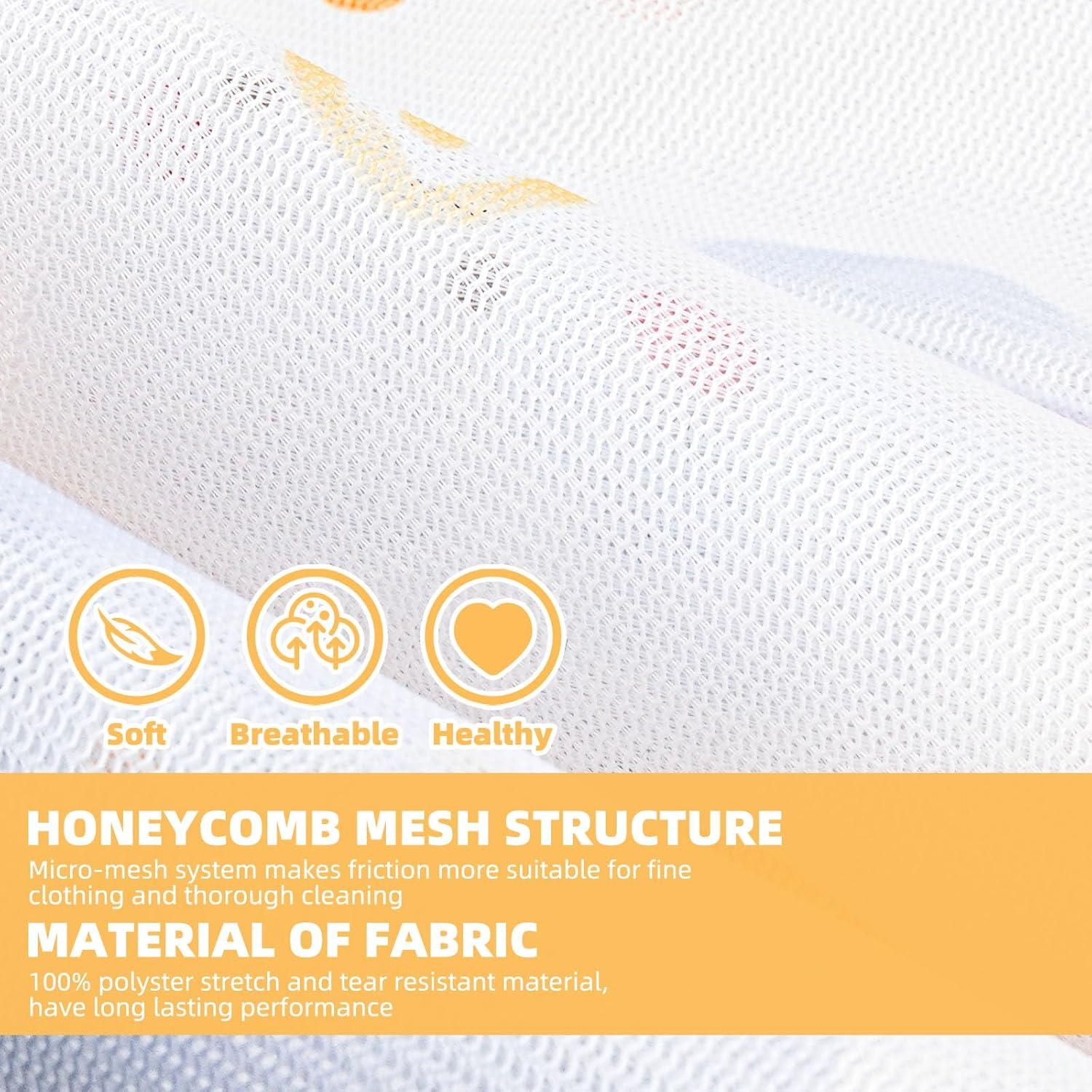 3 Bolsas de Lavandería de Malla Rluahxnby 30x40cm para Ropa Delicada