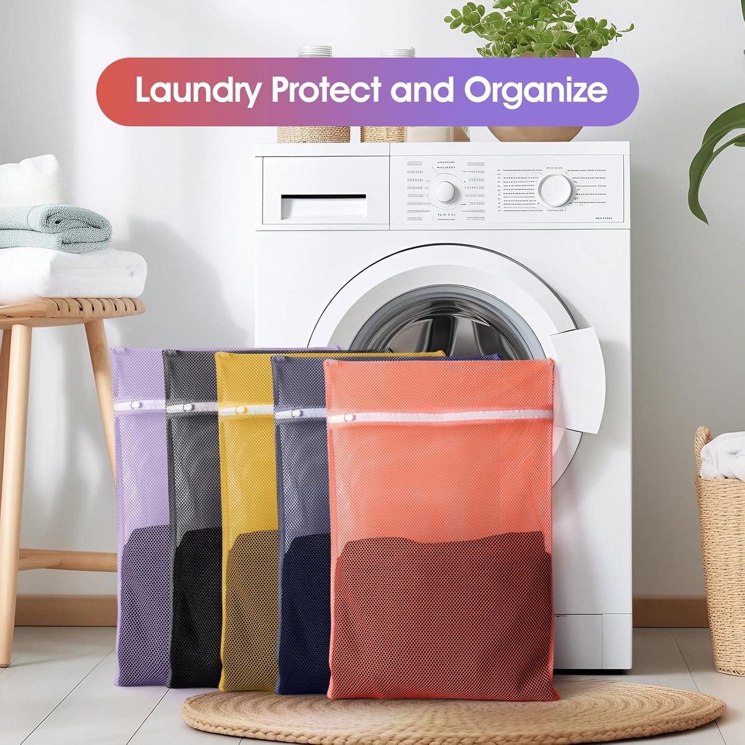 Bolsas de Lavandería de Malla OKAKA - 5 Piezas 50.8x35.6 cm