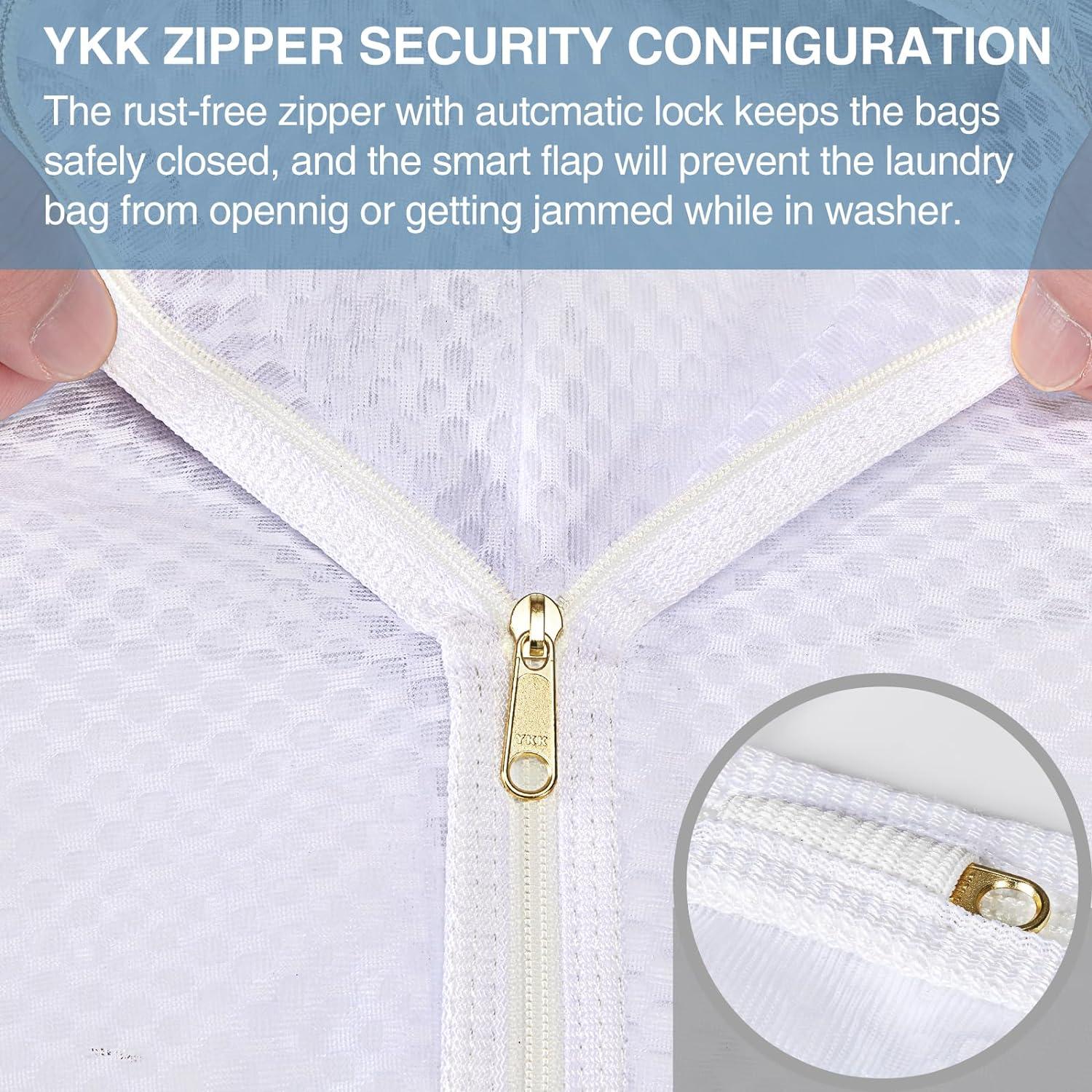 3 Bolsas de Lavandería de Malla LAFFTRAK para Delicados 30x38 cm