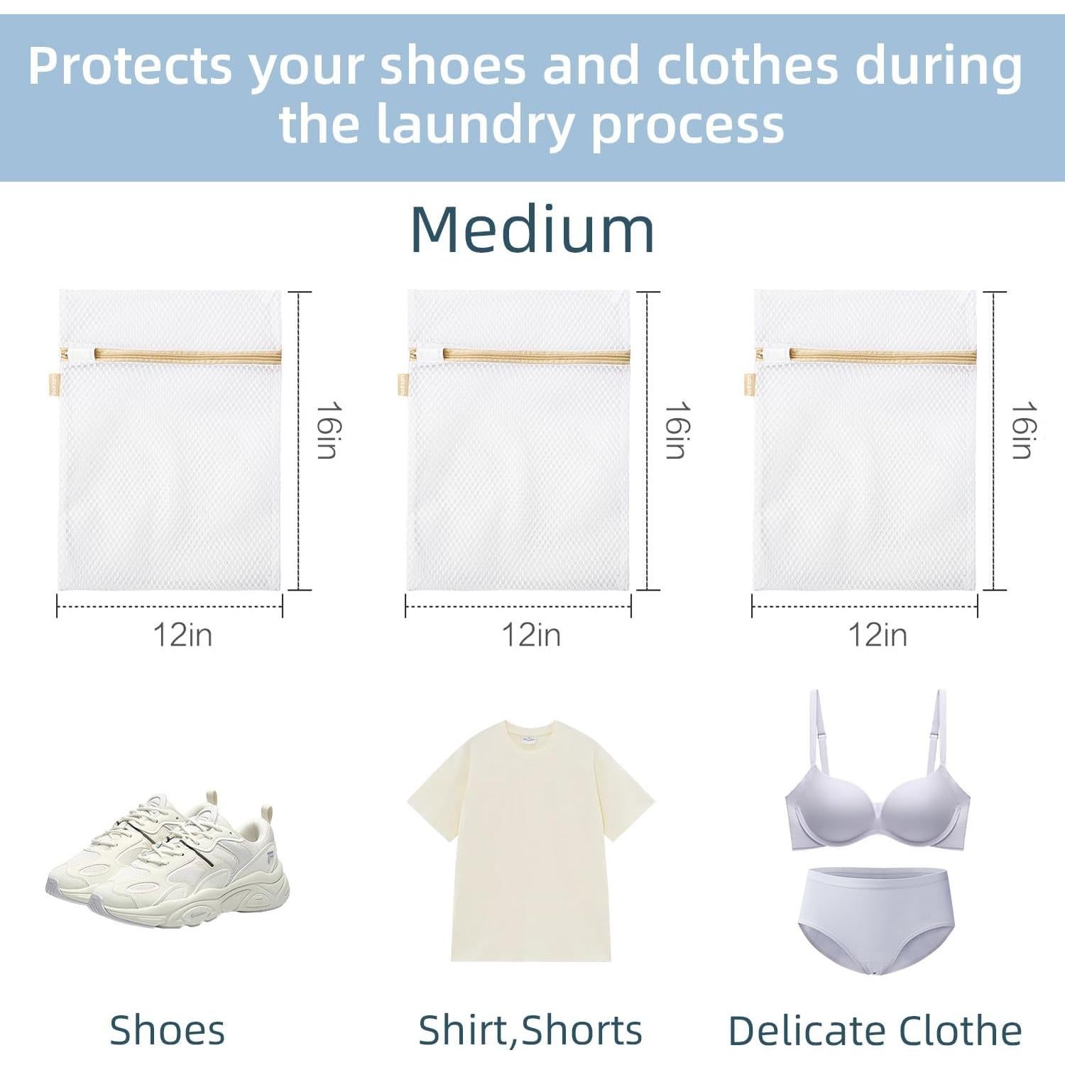 Bolsas de Lavandería Prezon 3M - Malla Reutilizables 30x40 cm