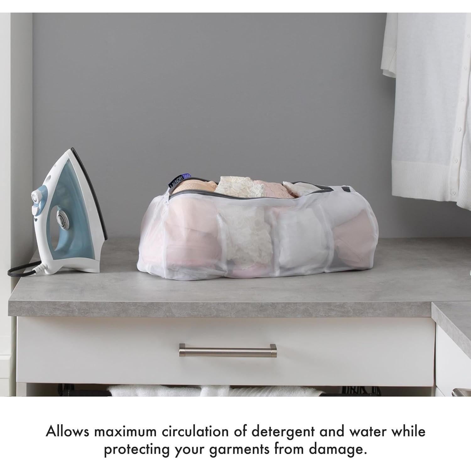 Bolsa de Lavado para Medias Woolite - 4 Compartimentos Micro Malla