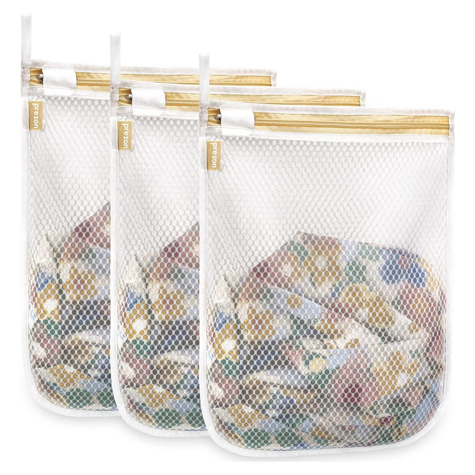 Bolsas de Lavandería de Malla Prezon 30x40 cm - 3 Pcs