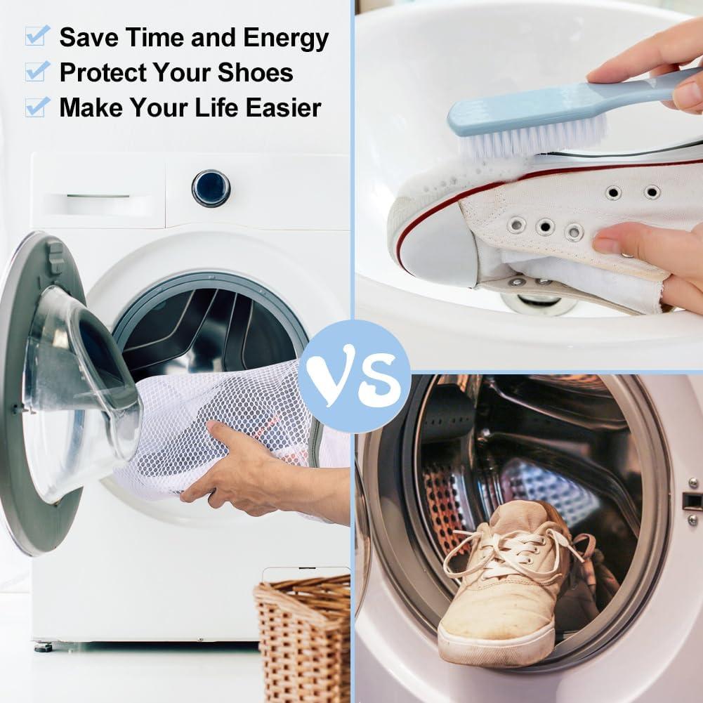 Bolsa de Lavado de Zapatos Vivifying 2PCS Malla 19.8x35.6cm
