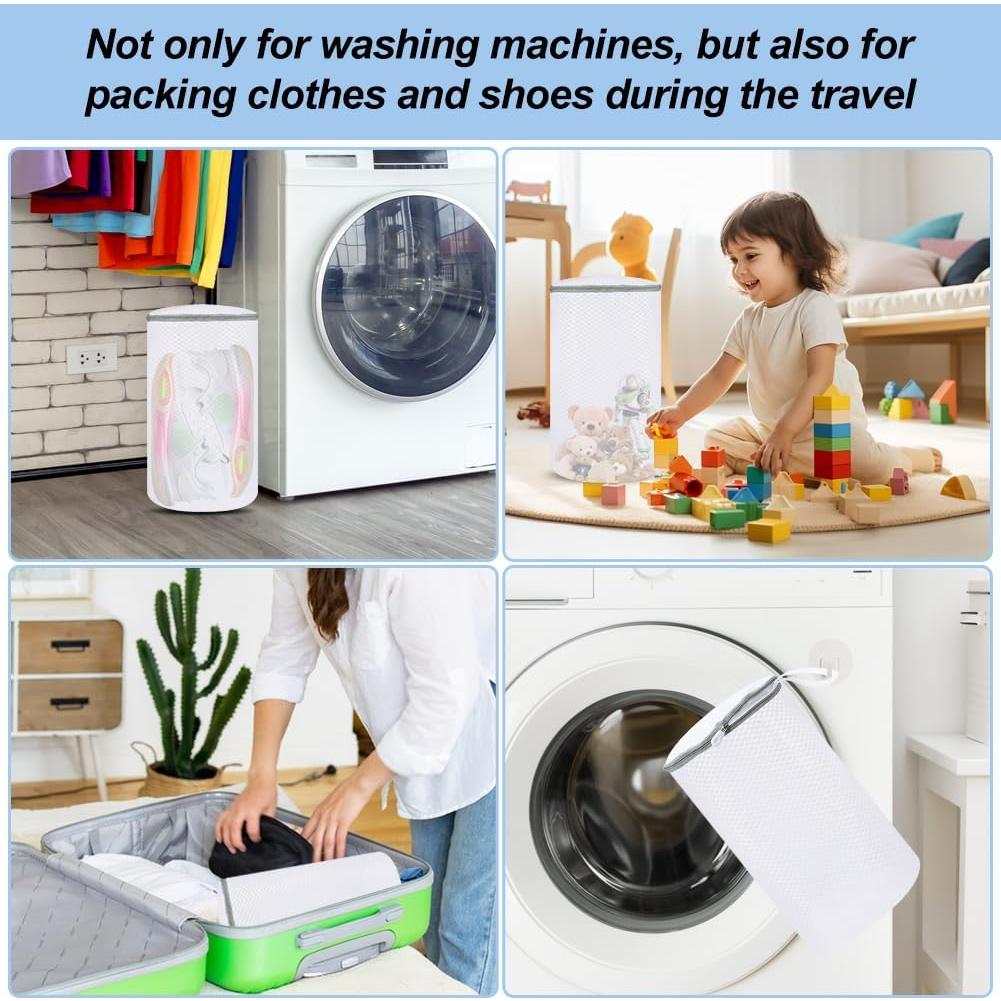 Bolsa de Lavado de Zapatos Vivifying 2PCS Malla 19.8x35.6cm