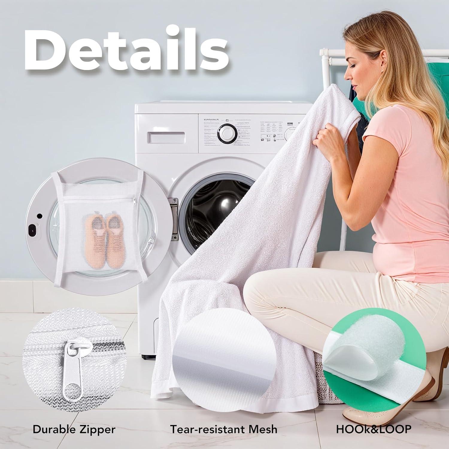 Bolsa para Secar Zapatos Mingting 2 Paquete 40x40 cm Blanca