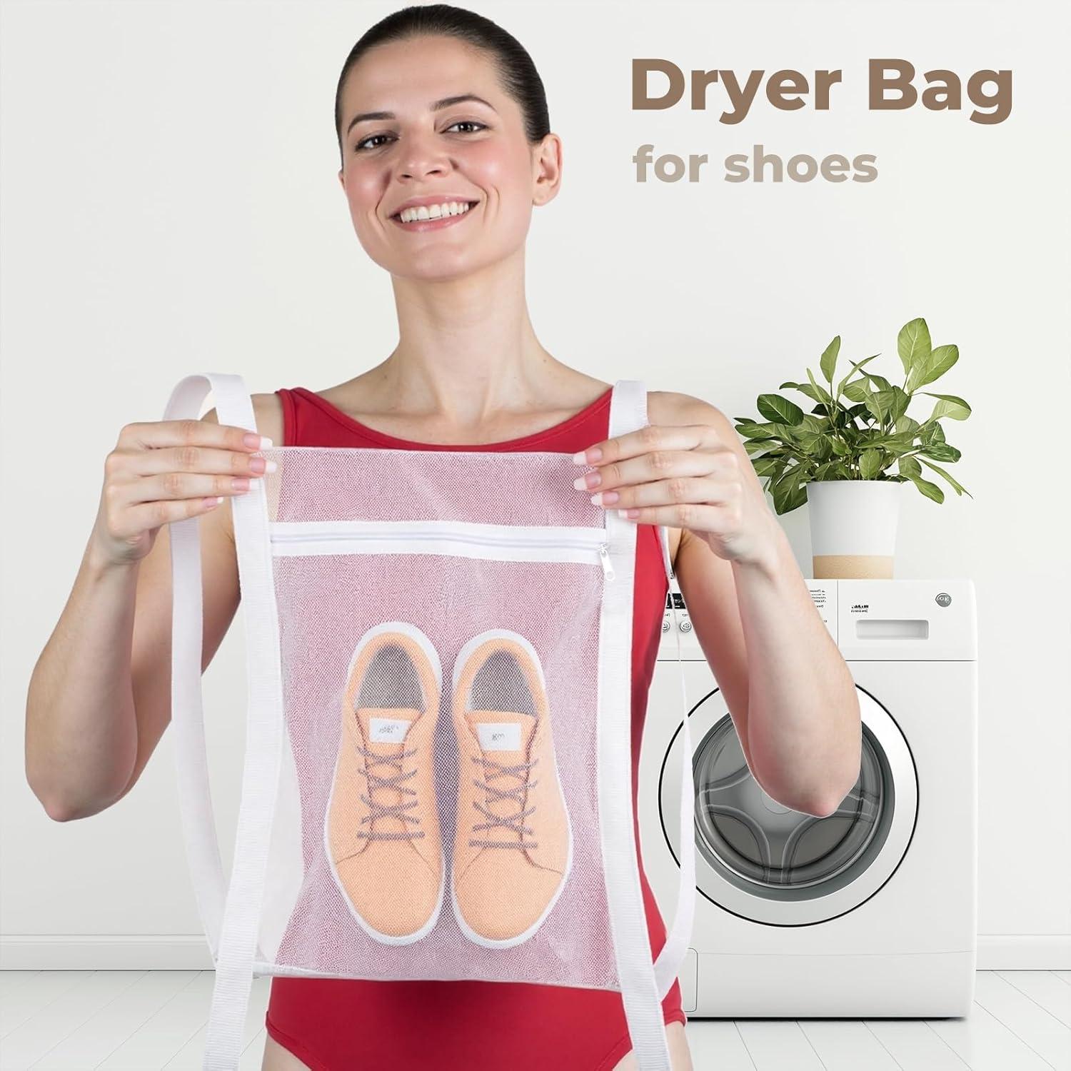 Bolsa para Secar Zapatos Mingting 2 Paquete 40x40 cm Blanca