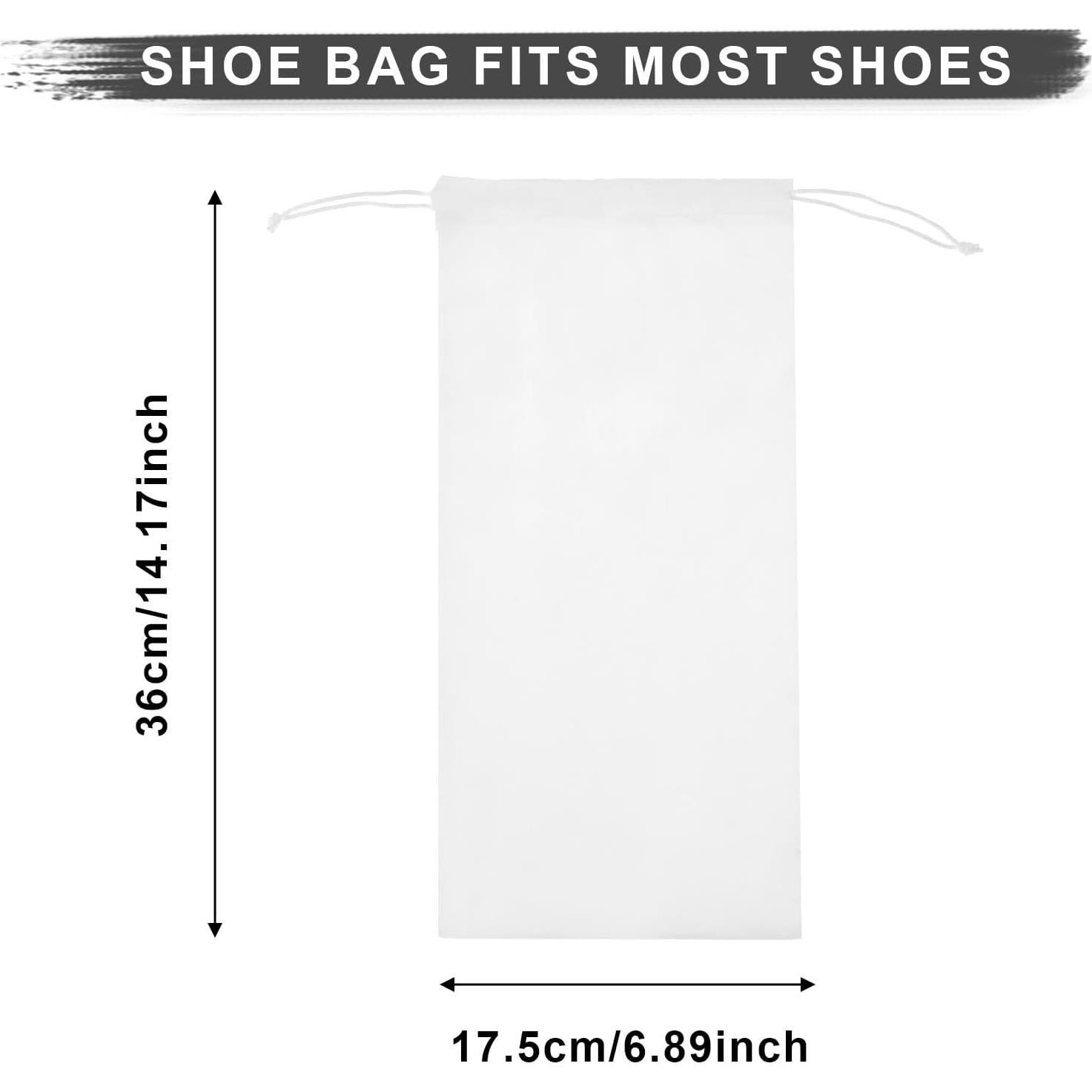Paquete de 4 bolsas de tela para zapatos Hariendny 17.5x35.6cm