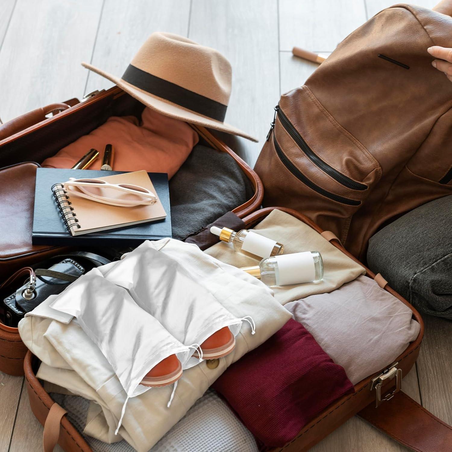 Paquete de 4 bolsas de tela para zapatos Hariendny 17.5x35.6cm