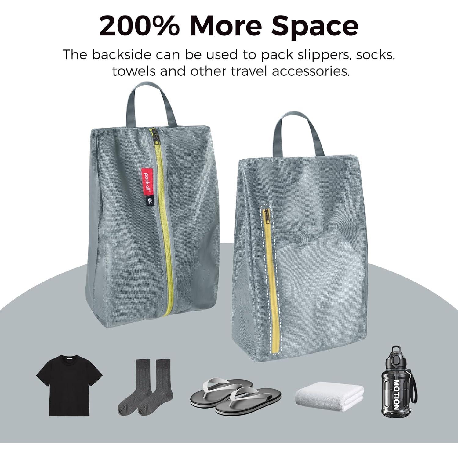 Bolsa de Zapatos Pack All Resistente al Agua Doble Bolsillo 40x22x14cm