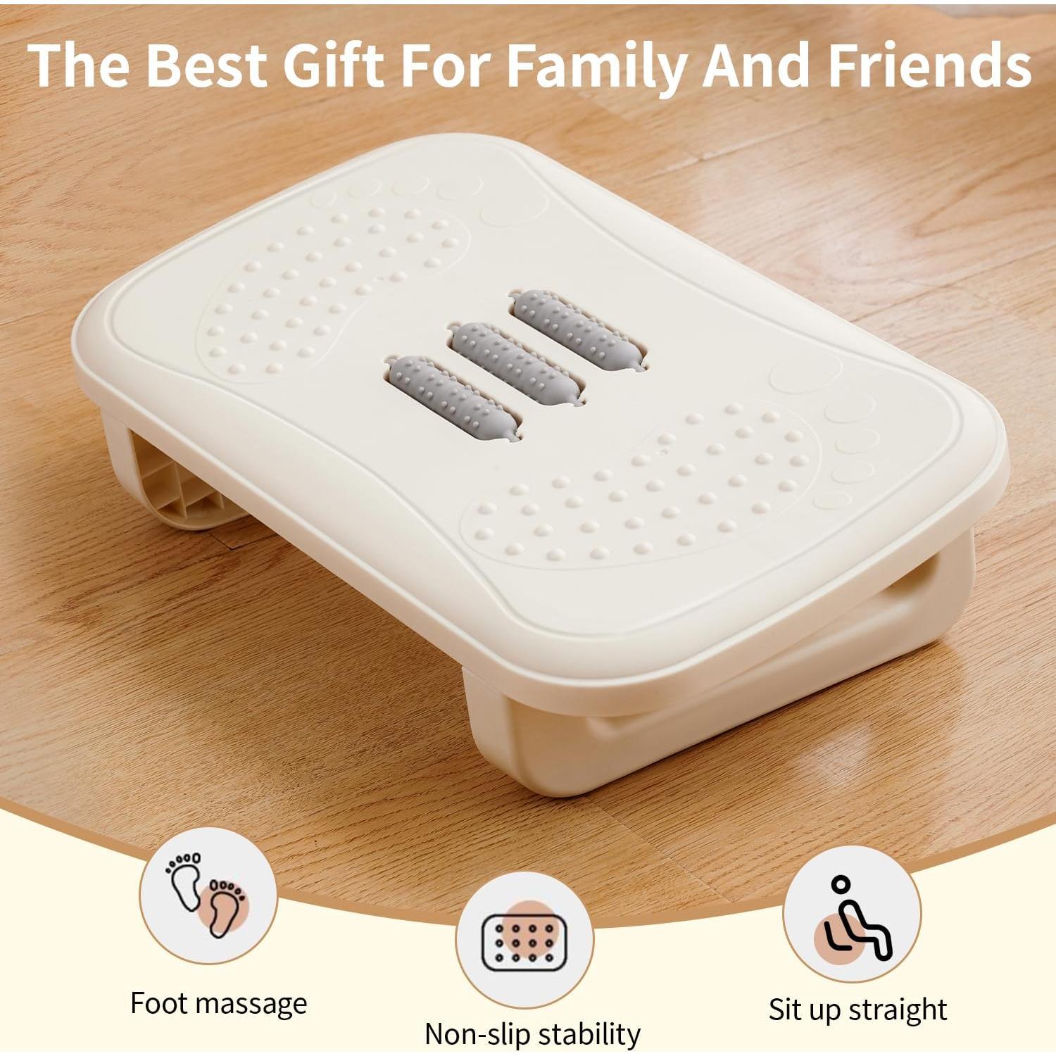 Reposapiés Ergonómico QIAOKAO con Masaje - 39.4x27.9cm