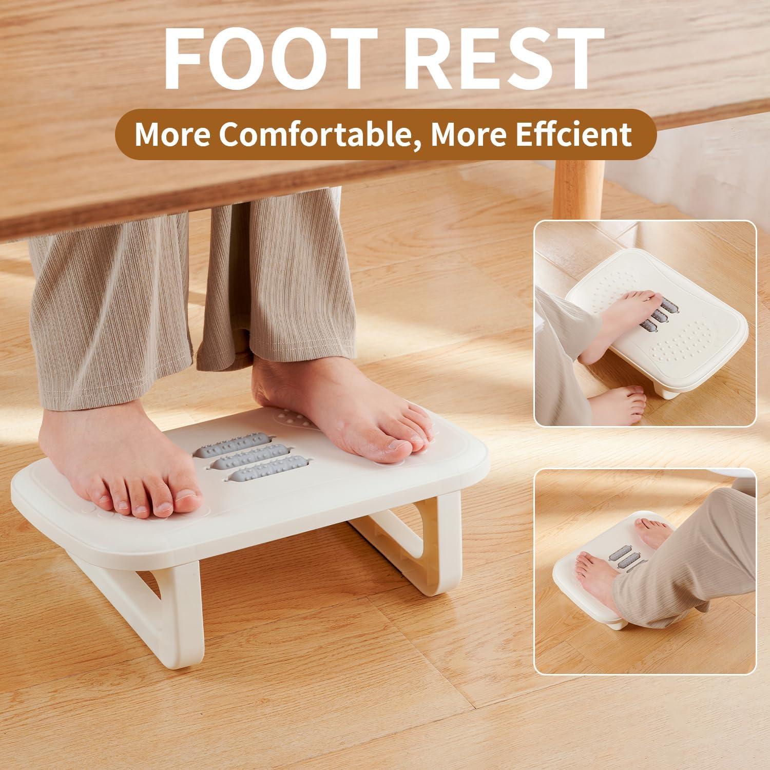 Reposapiés Ergonómico QIAOKAO con Masaje - 39.4x27.9cm