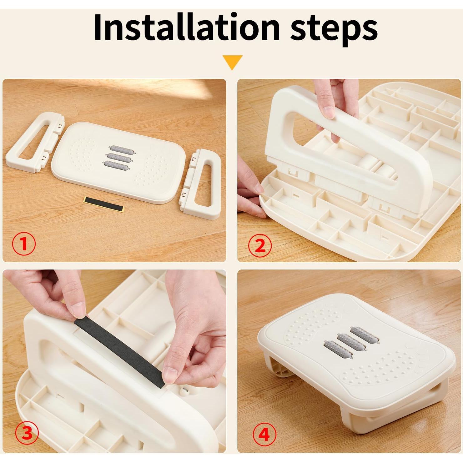 Reposapiés Ergonómico QIAOKAO con Masaje - 39.4x27.9cm