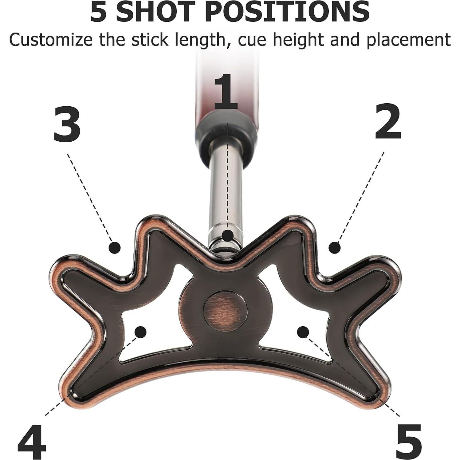 Puente Retráctil para Billar Sumind - Mango de Madera 35-140 cm