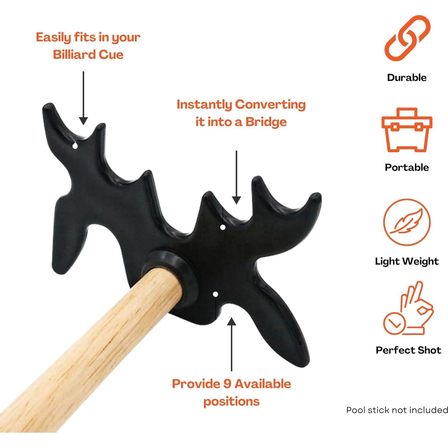 Soporte de puente portátil Beer City Billiards modelo Single