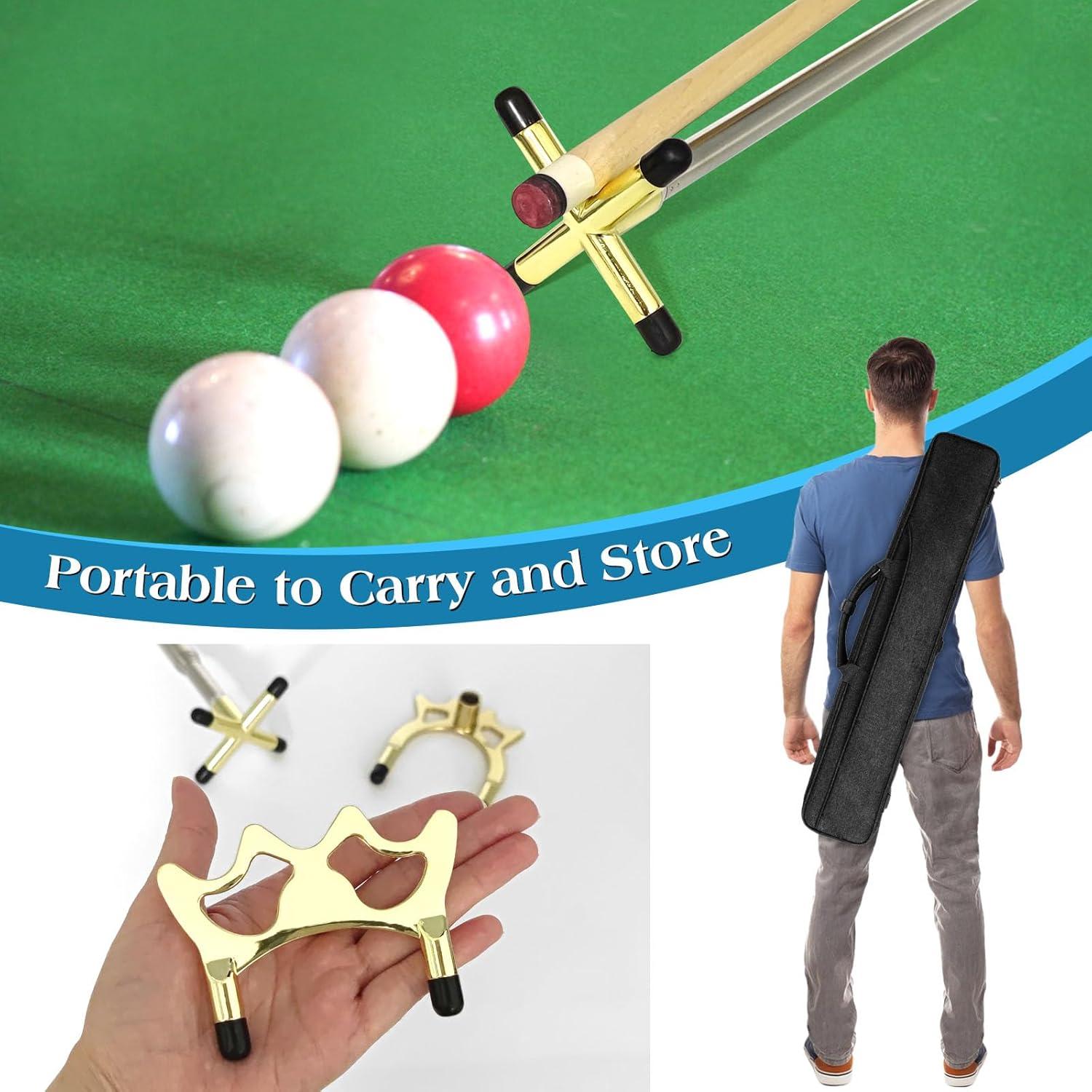 Puente de Billar Retráctil MoyanSuper con 3 Cabezas Intercambiables