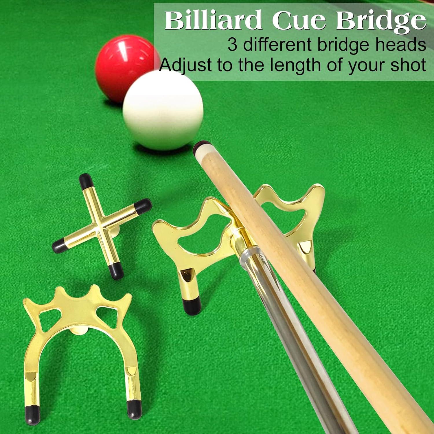 Puente de Billar Retráctil MoyanSuper con 3 Cabezas Intercambiables