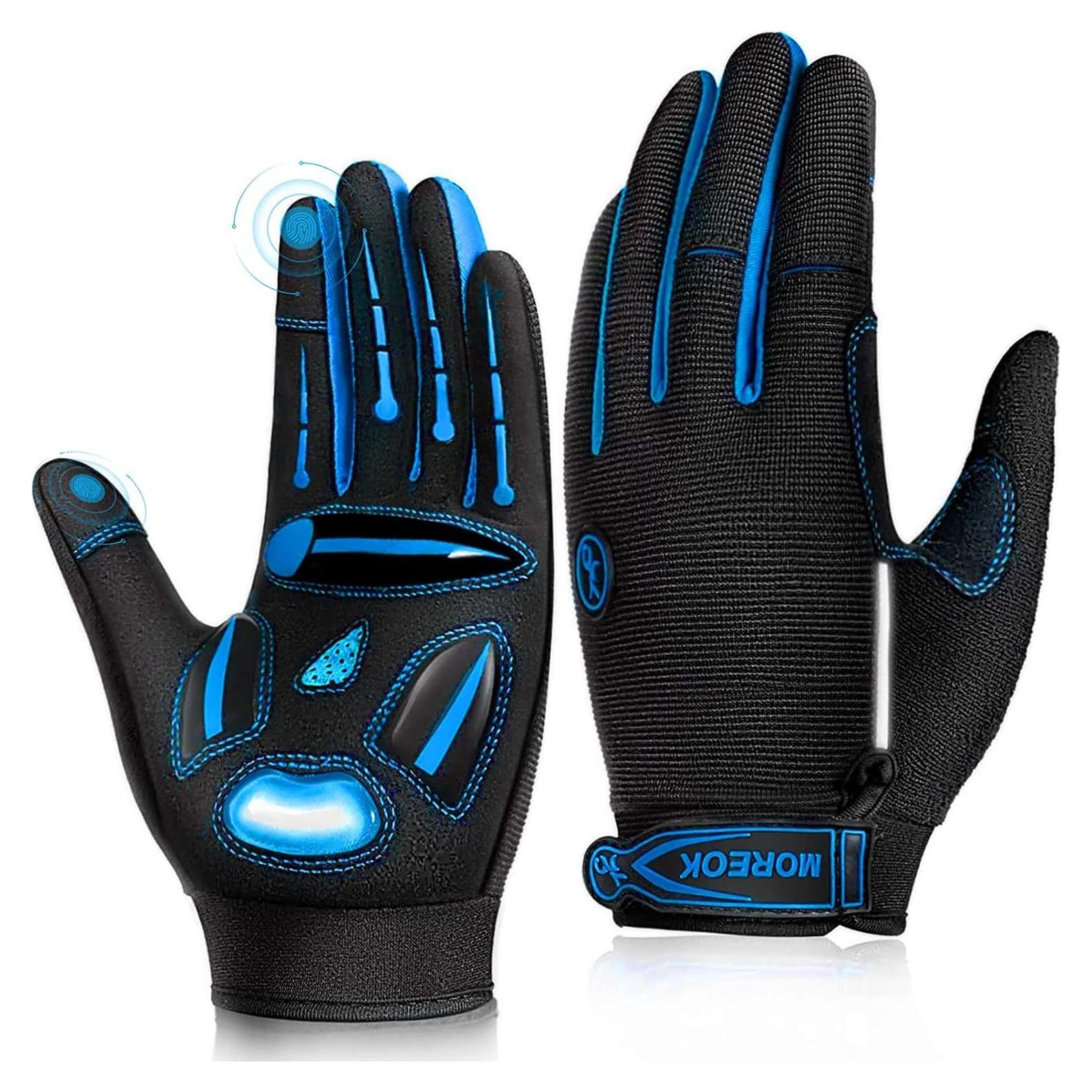 Guantes de Ciclismo BIKINGMOREOK Unisex con Gel y Táctil