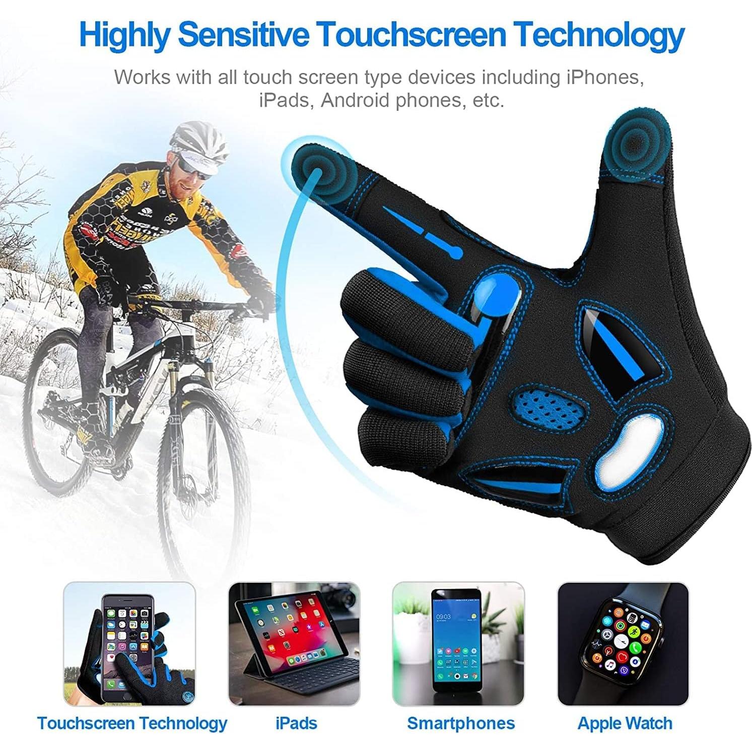 Guantes de Ciclismo BIKINGMOREOK Unisex con Gel y Táctil