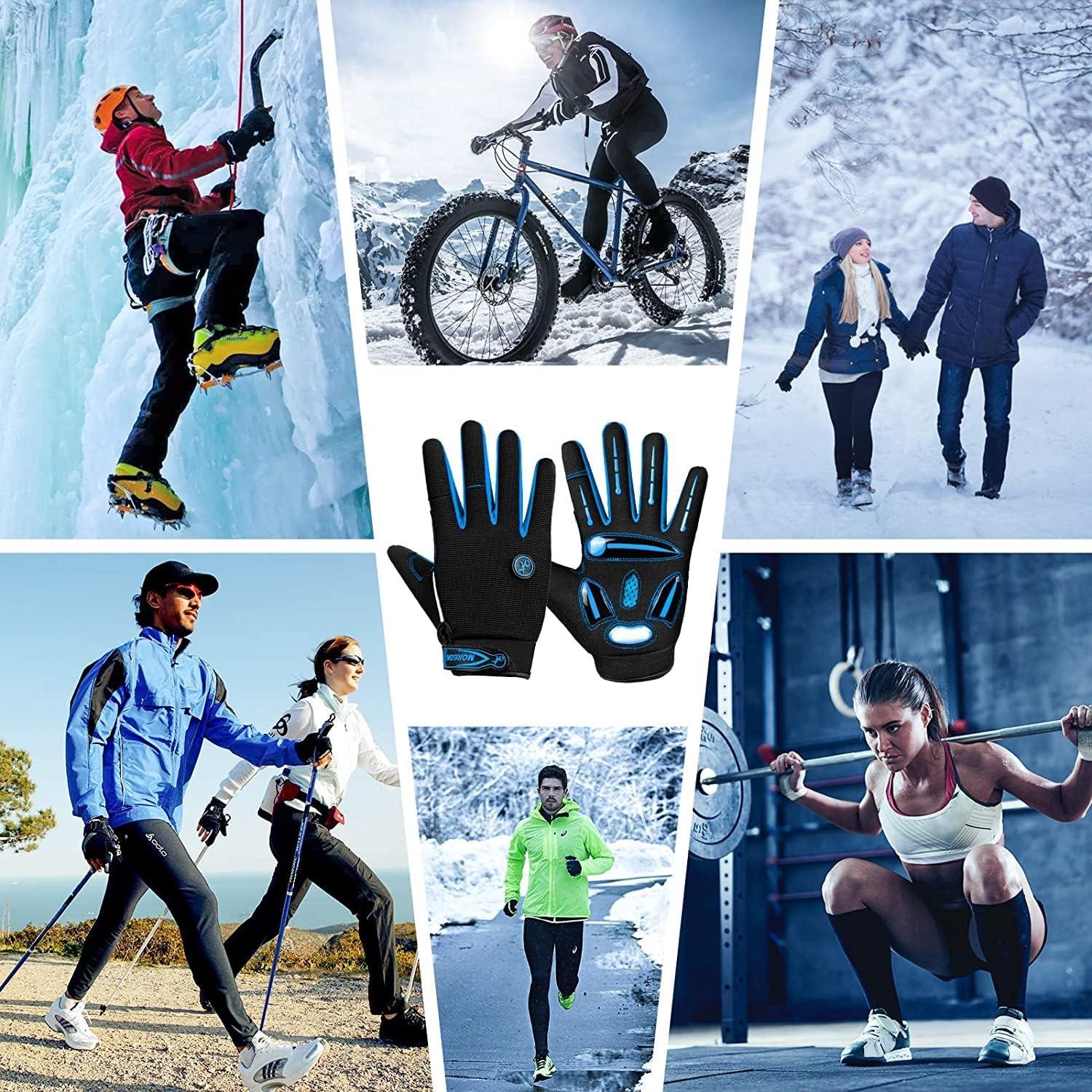 Guantes de Ciclismo BIKINGMOREOK Unisex con Gel y Táctil