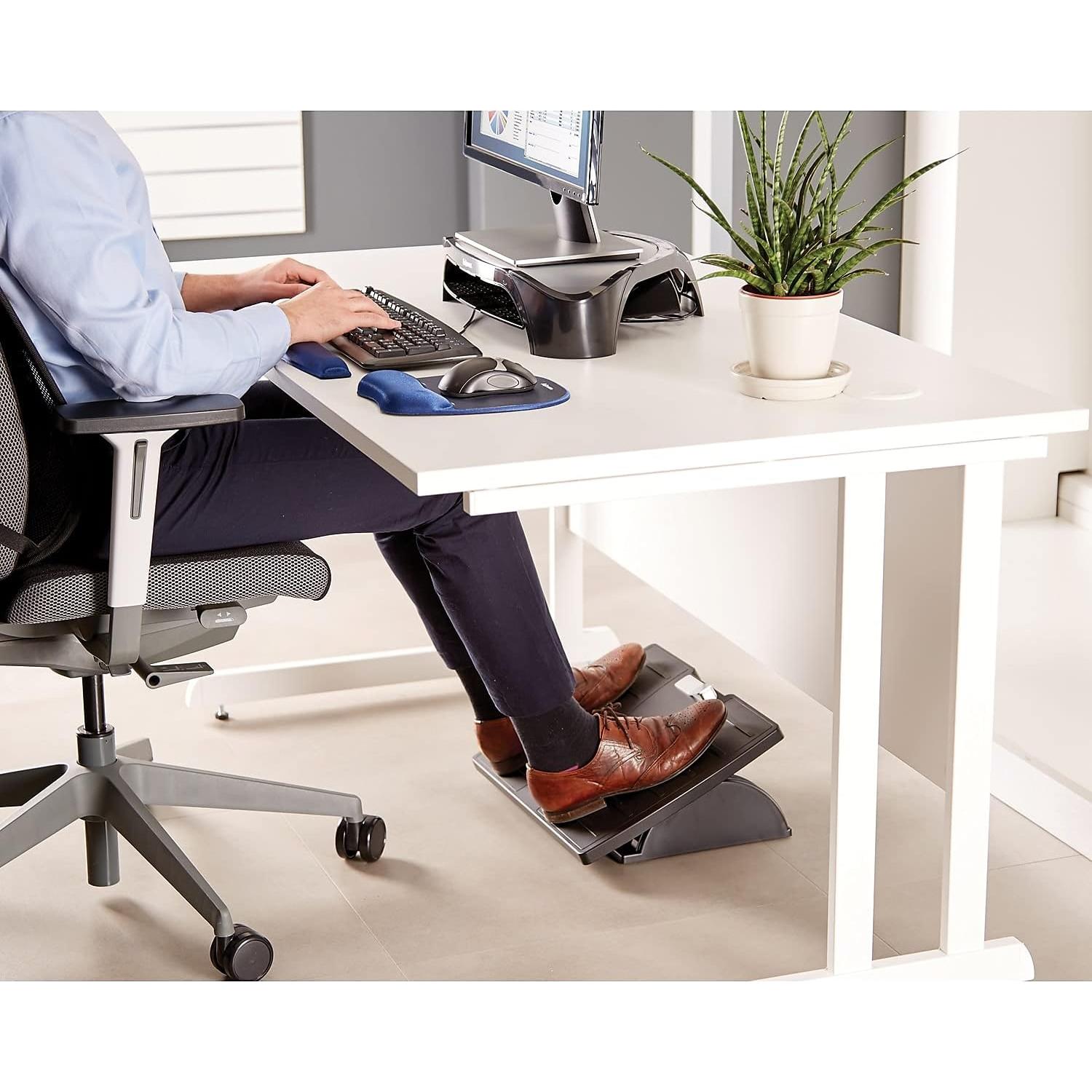 Reposapiés Ajustable Fellowes Office Suites 10.5-14.3 cm Negro