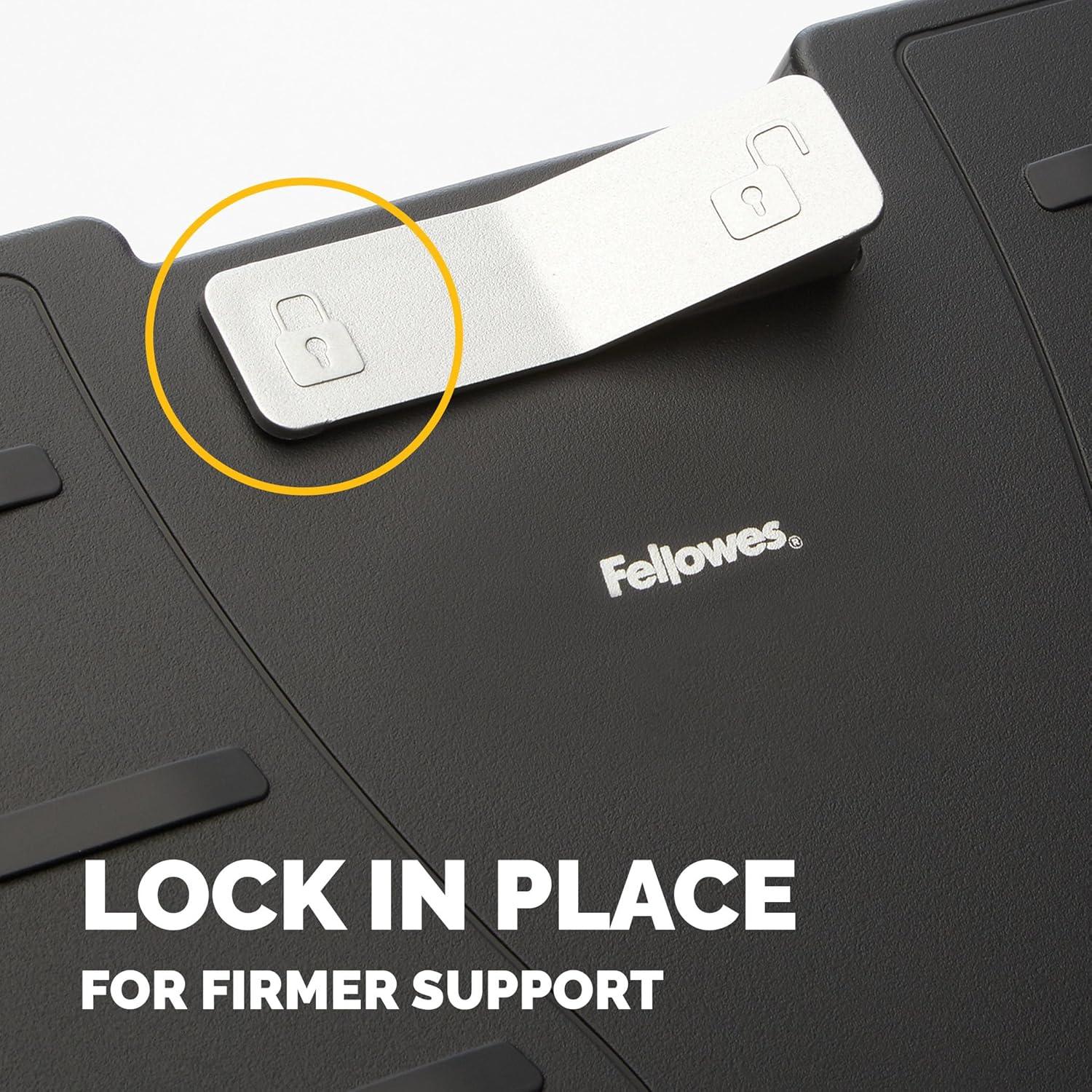 Reposapiés Ajustable Fellowes Office Suites 10.5-14.3 cm Negro