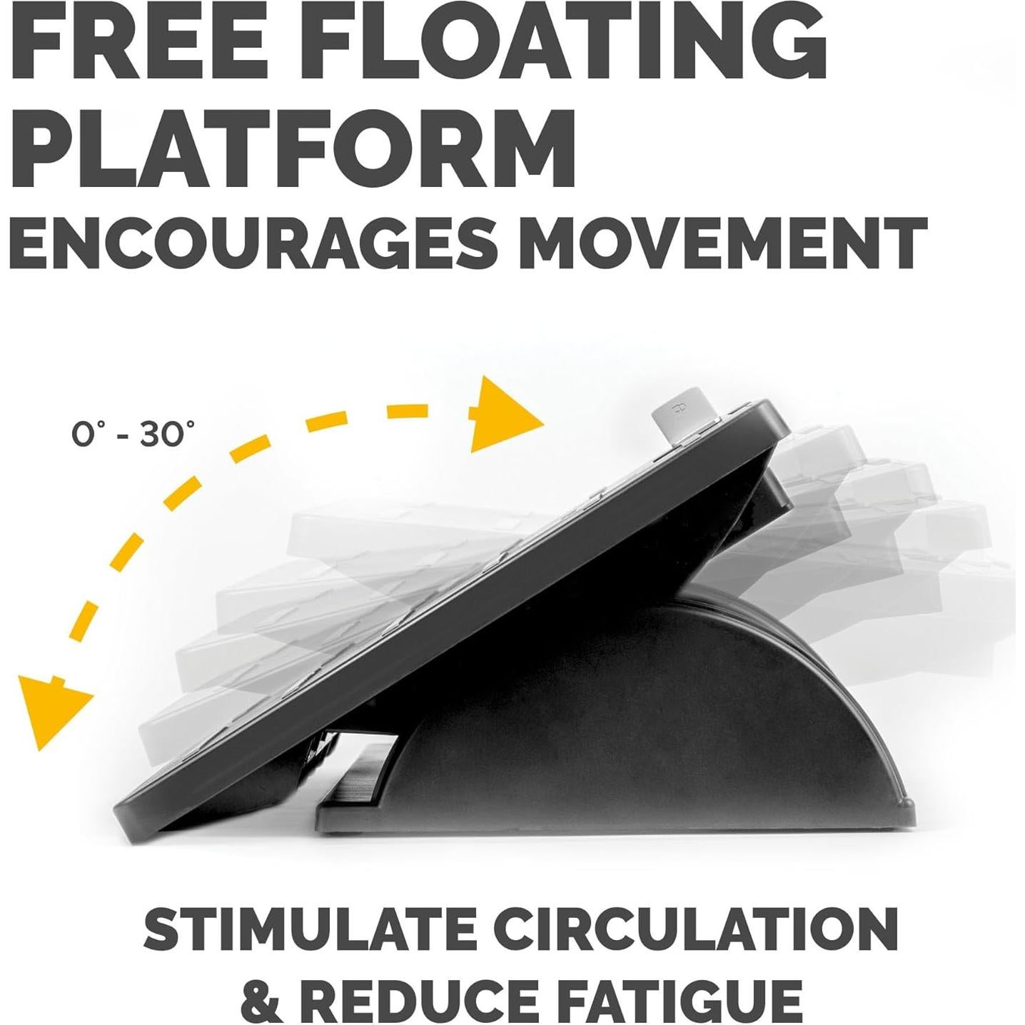 Reposapiés Ajustable Fellowes Office Suites 10.5-14.3 cm Negro