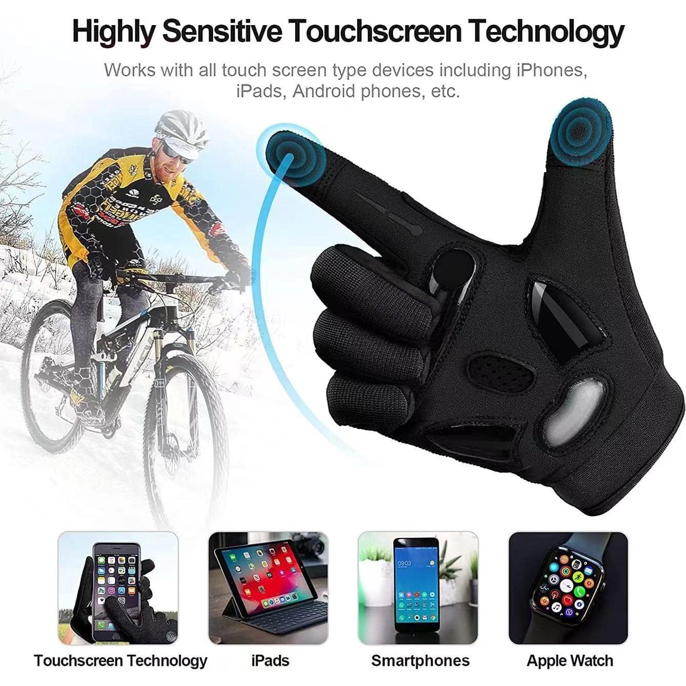 Guantes de Ciclismo BIKINGMOREOK con Gel y Táctil Unisex