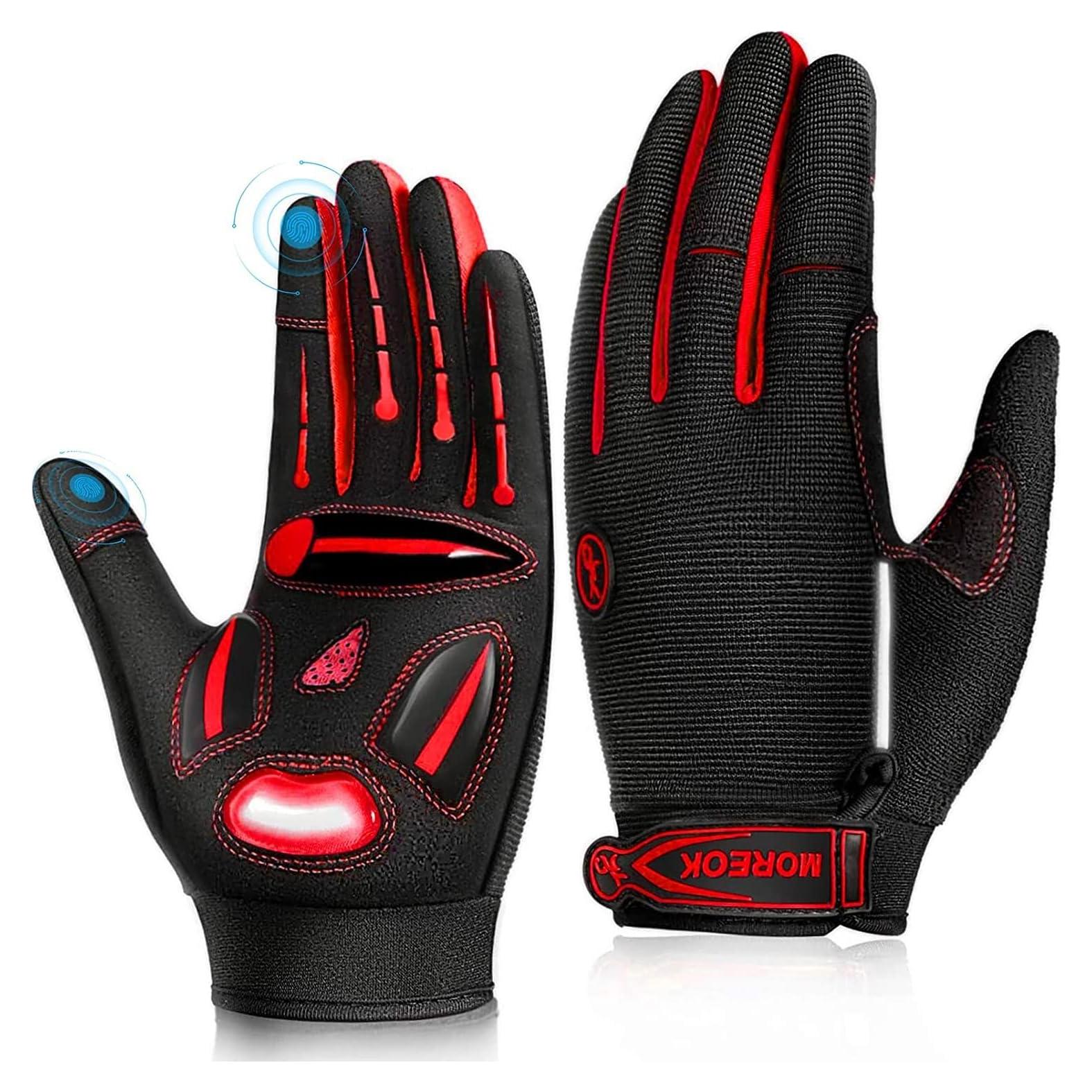 Guantes de Ciclismo BIKINGMOREOK con Gel y Táctil Unisex